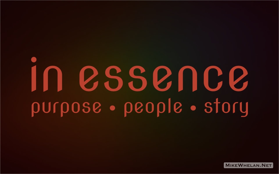 In Essence - purpose * people * story logo