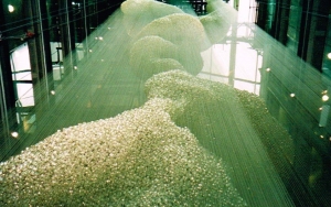 Giant indoor bead sculpture